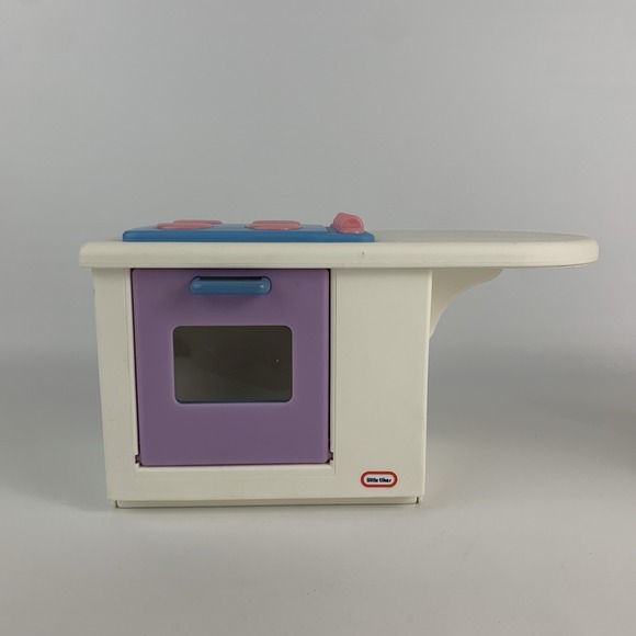 Vintage Little Tikes Refrigerator Sink Stove Stools My Size Barbie Dollhouse Set - Picture 8 of 16